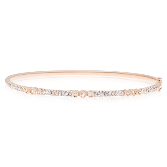 Diamond Bracelet featuring 1.43 carats set in 14K rose Gold