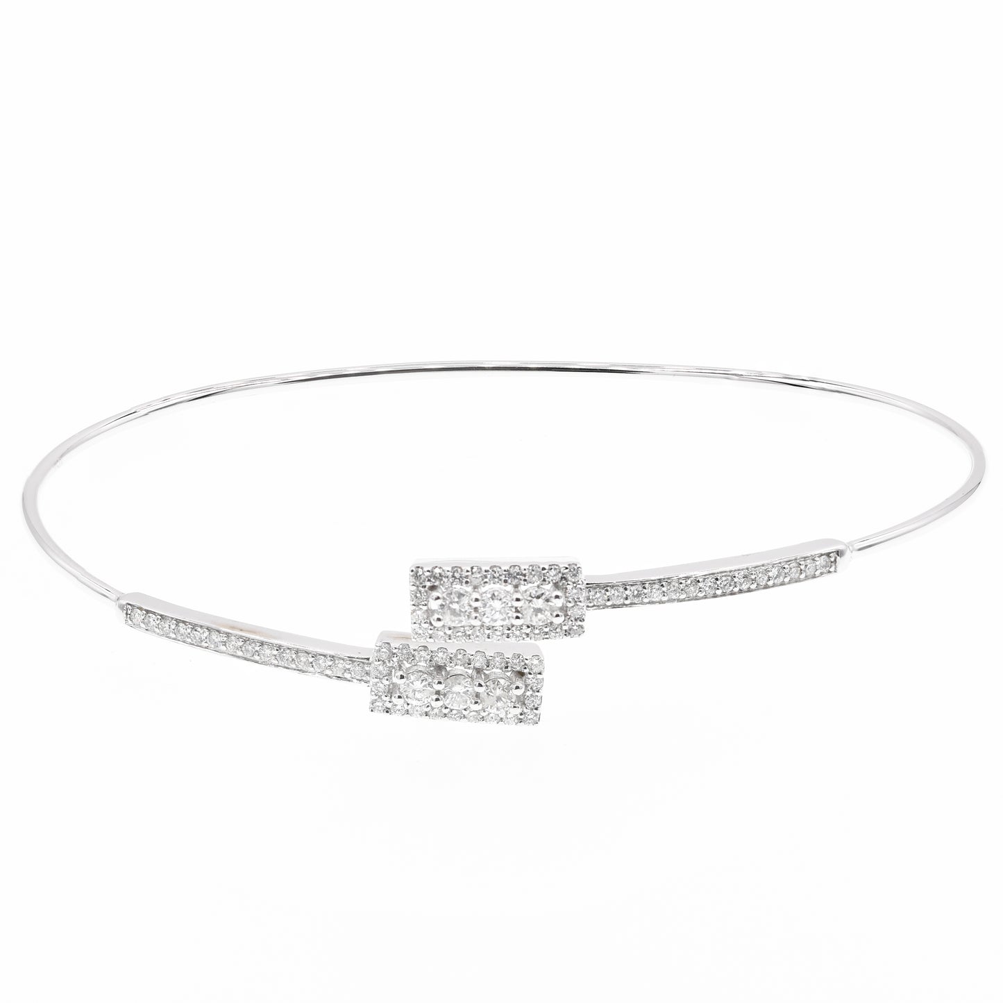 Monary Bracelet featuring 0.79 carats of Diamonds set in 18K White GOLD with 78 STONES