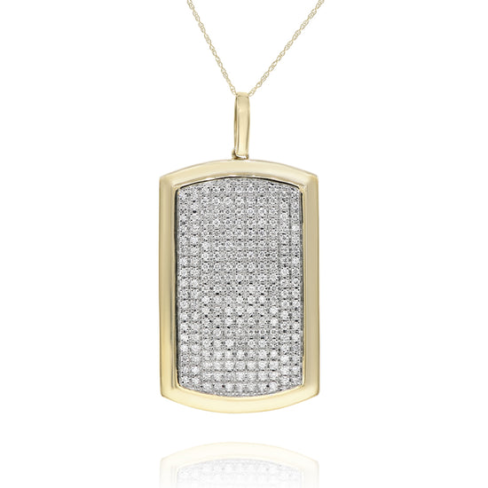 Monary Necklace featuring 1.80 carats of round diamonds set in 14K Yellow Gold with 205 Stones