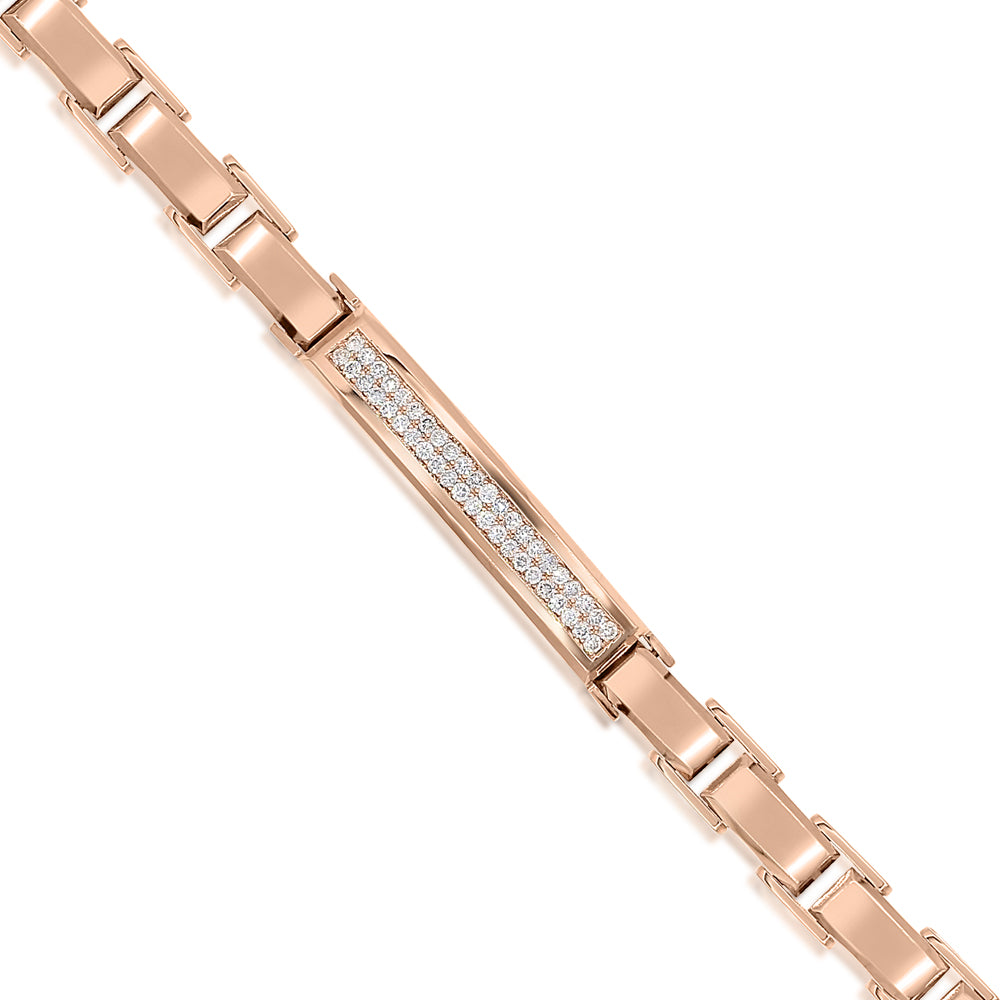 Monary Bracelet featuring 0.52 carats of diamonds set in 18K Rose Gold with 44 ST