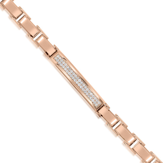 Monary Bracelet featuring 0.52 carats of diamonds set in 18K Rose Gold with 44 ST