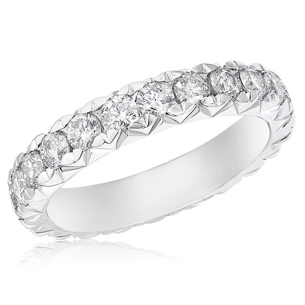 Monary Ring featuring 1.97 carats of diamonds set in 14K White Gold with 23 Stones