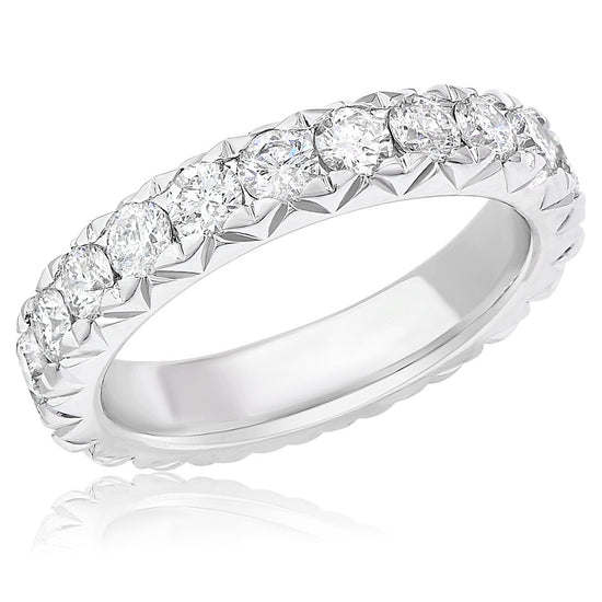 Monary Ring featuring 1.98 carats of diamonds set in 14K White Gold with 22 Stones